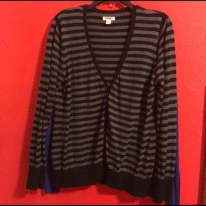 Cardigan black and grey